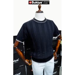Thumbnail Áo Len Dệt Kim Nam SUKIYA Cổ Kẻ  Chất Liệu Sợi Siêu Thoáng Mát  AL75 2