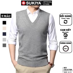 Thumbnail Áo Len Ghile Nam SUKIYA Chất Len Lông Cừu Mềm Mịn Hàng Cao Cấp AL31 1