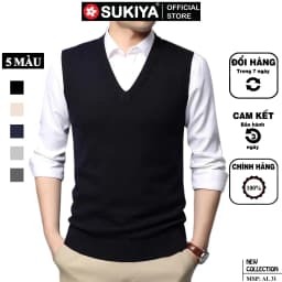 Thumbnail Áo Len Ghile Nam SUKIYA Chất Len Lông Cừu Mềm Mịn Hàng Cao Cấp AL31 4