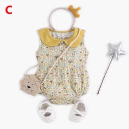 Thumbnail Áo liền quần Sanlutoz bằng cotton phong cách mùa hè cho bé gái sơ sinh 3
