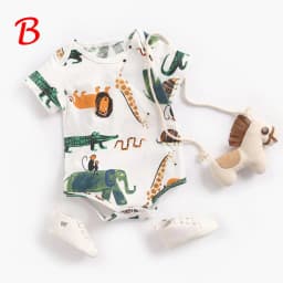 Thumbnail Áo liền quần Sanlutoz tay ngắn bằng cotton phong cách mùa hè cho trẻ sơ sinh (4 kiểu tuỳ chọn) 3