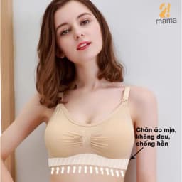 Thumbnail Áo lót bầu sau sinh cho con bú, chống chảy sệ, có nút mở cho bé ti mềm mại, thoải mái 2MAMA V158 1