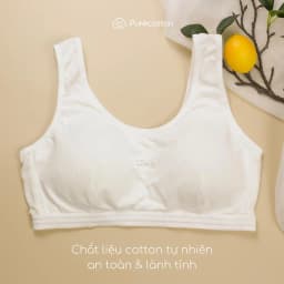 Thumbnail Áo lót học sinh Purecotton cho bé gái mới lớn chất liệu cotton kiểu dáng chui đầu - đệm mỏng PC010 3