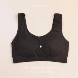 Thumbnail Áo lót học sinh Purecotton MÀU ĐEN cá tính cho bé gái mới lớn chất liệu cotton cao cấp PC027 3