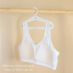 Thumbnail Áo lót học sinh Rush Purecotton mặt vải thoáng khí cho bé gái mới lớn dáng chui đầu - đệm mỏng PC091 2