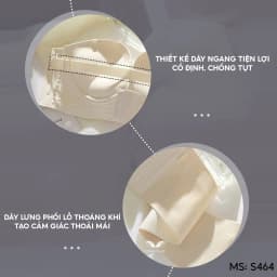 Thumbnail Áo lót không dây chống tụt cài trước nâng ngực VINGO bản lưng to mặc áo hai dây áo trễ vai S464 VNGO 4