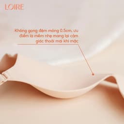 Thumbnail Áo Lót Không Gọng Đệm Mỏng Thoải Mái Cúp Chữ V Sâu Định Hình Ngực Loire AL250304 3