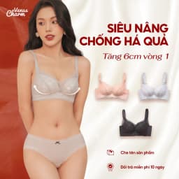 Thumbnail Áo lót không gọng nâng đẩy vòng 1 tạo khe quyến rũ đệm dày 4cm Venus Charm 9291 1