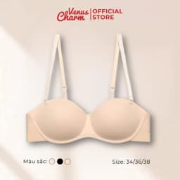Thumbnail Áo lót không gọng quả ngang chống há Venus Charm, áo lót trơn mỏng nhẹ tôn vòng 1 - 0162 4