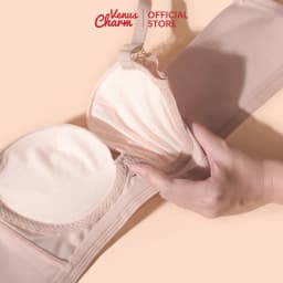 Thumbnail Áo lót không gọng Venus Charm phối ren nâng ngực tạo khe quyến rũ 8139 3