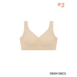 Thumbnail Áo Lót Không Viền May Kèm Mút Rời Dày Vừa Màu Trơn Soft Collection By Sabina SBXK108 3