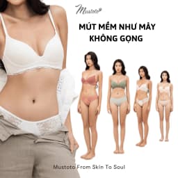 Thumbnail Áo Lót Mustoto Bra Mỏng Mịn Không Gọng (MA70) 1