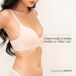 Thumbnail Áo Lót Mustoto Bra Mỏng Mịn Không Gọng (MA70) 2