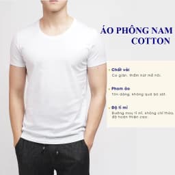 Thumbnail Áo Lót Nam Dệt Kim Đông Xuân Vicci Màu Trắng, Vải Cotton Mềm Mịn, Co Giãn, Thấm Hút Mồ Hôi, Siêu Thoáng Mát 4