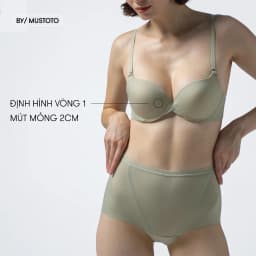 Thumbnail Áo Lót Nữ Bra Mustoto Nâng Ngực Có Gọng Mút Vừa 2cm Bra Hop (MA26) 2