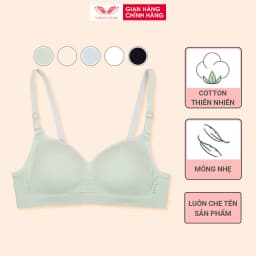 Thumbnail Áo lót nữ cotton không gọng đệm mỏng VINGO chất liệu thấm hút mồ hôi co giãn thoải mái S386 VNGO 2