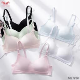 Thumbnail Áo lót nữ cotton không gọng đệm mỏng VINGO chất liệu thấm hút mồ hôi co giãn thoải mái S386 VNGO 3