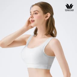 Thumbnail Áo lót nữ Wacoal không gọng nâng ngực đệm mút có thể tháo rời, Áo bra 2 dây bản to - I22SFB220 1