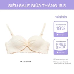 Thumbnail Áo lót ren không gọng đệm vừa 2cm MIALALA 2291 FA02062291 1