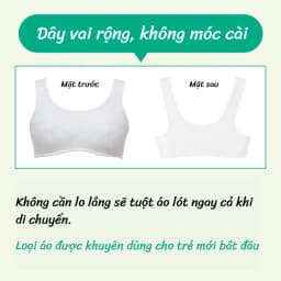 Thumbnail Áo lót trẻ em Wacoal Lecien ISFB002 không gọng, không móc cài - SFB002 4