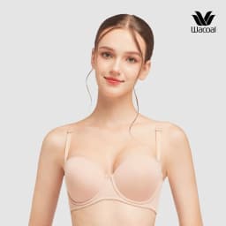 Thumbnail Áo lót Wacoal IYLB5545 có gọng, nâng nhẹ, trơn, áo quây tháo dây, mút mỏng dưới 1cm - YLB5545 4