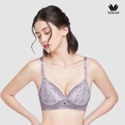 Thumbnail Áo lót Wacoal Lecien I22SFB197 không gọng, form thoải mái, cup 3/4, ren, dây liền - 22SFB197 2