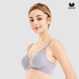 Thumbnail Áo lót Wacoal Lecien I22SFB198 không gọng, form thoải mái, cup 3/4, ren, dây liền - 22SFB198 1
