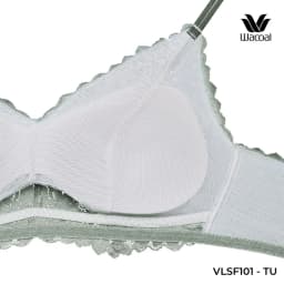 Thumbnail Áo lót Wacoal Lecien VLSF101 không gọng, nâng vừa, ren, mút mỏng, full cup - LSF101 smart size 3