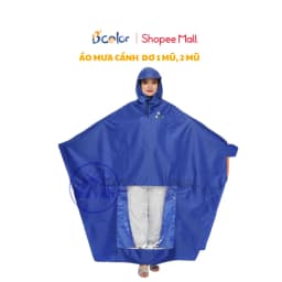 Thumbnail Áo mưa cánh dơi vải dù cao cấp chống thấm, chống nước kèm túi 4