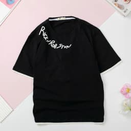 Thumbnail Áo mùa hè cotton bé trai LITIBABY in chữ Rock&Roll size đại 15 đén 18 tuổi 4