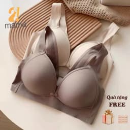 Thumbnail Áo Ngực Bà Bầu 2mama chất liệu su non cho con bú và sau sinh không gọng nâng đỡ chống chảy sệ cho mẹ bầu mới B102 1