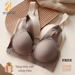 Thumbnail Áo Ngực Bà Bầu 2mama chất liệu su non cho con bú và sau sinh không gọng nâng đỡ chống chảy sệ cho mẹ bầu mới B102 2