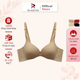 Thumbnail Áo Ngực Không Gọng ROSABELLA Chất Vải Cao Cấp Thoáng Mát Lớp Mút Mỏng Ôm Ngực RW37 3