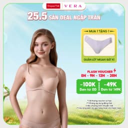 Thumbnail Áo ngực Misaki full cup mút mỏng đai U dáng trơn basic -M1005 1