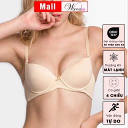 Thumbnail Áo ngực mút dày WANNABE áo chíp bra thun trơn đơn giản, dễ mặc, tháo dây nâng ngực vung đầy AN312 1