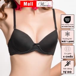 Thumbnail Áo ngực mút dày WANNABE áo chíp bra thun trơn đơn giản, dễ mặc, tháo dây nâng ngực vung đầy AN312 4