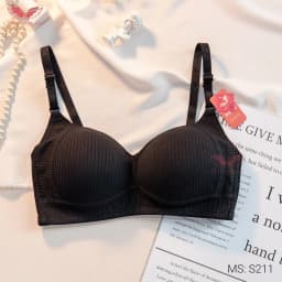 Thumbnail Áo ngực mút mỏng không gọng VINGO chất cotton thoáng khí chữ U dáng thể thao tập gym S211 VNGO 2