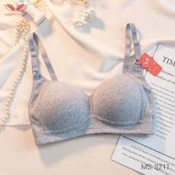Thumbnail Áo ngực mút mỏng không gọng VINGO chất cotton thoáng khí chữ U dáng thể thao tập gym S211 VNGO 3