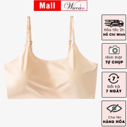 Thumbnail Áo ngực nữ không gọng đúc su WANNABE áo lót bra đệm mút mỏng mềm mại thoáng mát tháo rời được AL45S 1