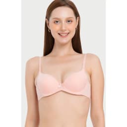 Thumbnail Áo ngực nữ Misaki cúp 3/4 mút vừa nylon trơn M1023 3