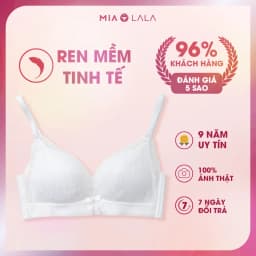 Thumbnail Áo ngực nữ ren cao cấp không gọng đệm mỏng 1cm MIALALA 1083 NA2121083 2