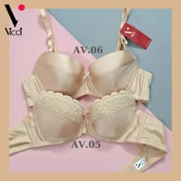 Thumbnail Áo ngực nữ Vicci AV.05- AV.06 mỏng, nhẹ, có gọng ôm ngực màu Da 1