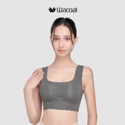 Thumbnail Áo ngực nữ Wacoal bản to nâng ngực không gọng không viền, Áo lót nữ liền dây bản lưng to - ICGG540 1