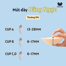 Thumbnail Áo ngực nữ Wacoal có gọng đệm dày nâng ngực chống tuột, Áo lót nữ BIGSIZE áo dài bra - VVB5368 2