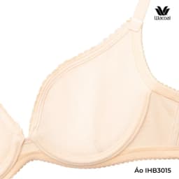 Thumbnail Áo ngực nữ Wacoal mút mỏng nhẹ nâng ngực có gọng chống tuột, Áo lót nữ trơn dây liền - IHB3015 4