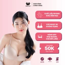 Thumbnail Áo ngực nữ Wacoal Super Fit không gọng nâng ngực che mỡ lưng, Áo lót dây liền 4 mắc cài chống tuột - IWB3E12 1