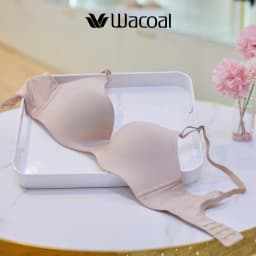 Thumbnail Áo ngực nữ Wacoal Super Fit không gọng nâng ngực che mỡ lưng, Áo lót dây liền 4 mắc cài chống tuột - IWB3E12 2