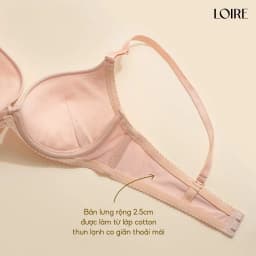 Thumbnail Áo Ngực Texture Trơn Có Gọng Nâng Ngực Loirechic BRTS80 2