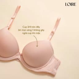 Thumbnail Áo Ngực Texture Trơn Có Gọng Nâng Ngực Loirechic BRTS80 4