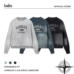 Thumbnail Áo Nỉ Candles C.A.N Stecil Oversize Unisex 1